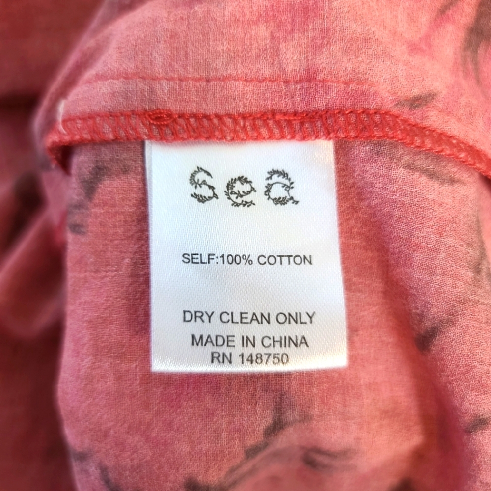 Sea New York Floral Tie Neck Blouse Top Size 8 - Picture 6 of 14